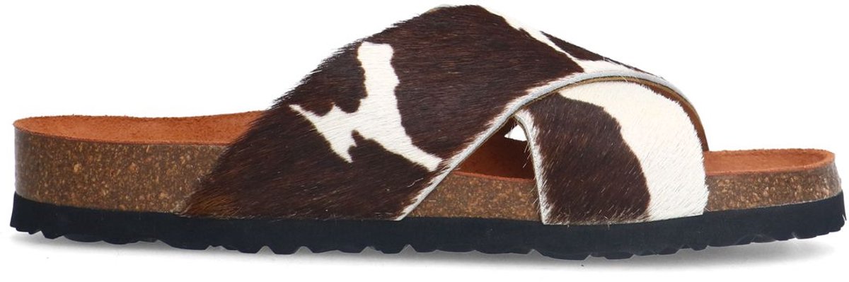 Sandalen mit Kuhmuster