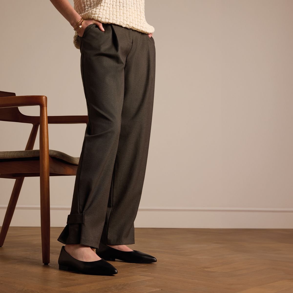 Schwarze Leder-Loafer