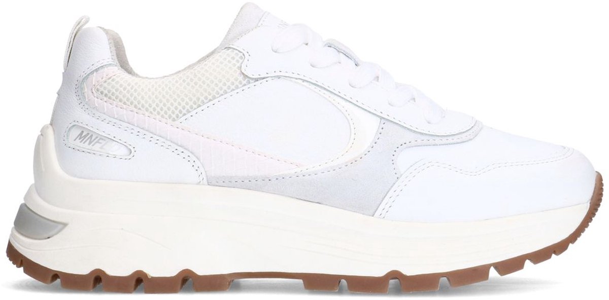 Weiße Ledersneaker