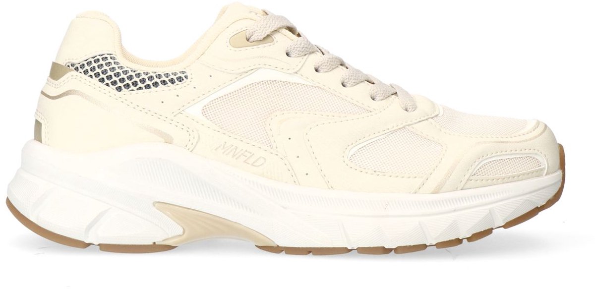 Weiße Sneaker mit Mesh-Details