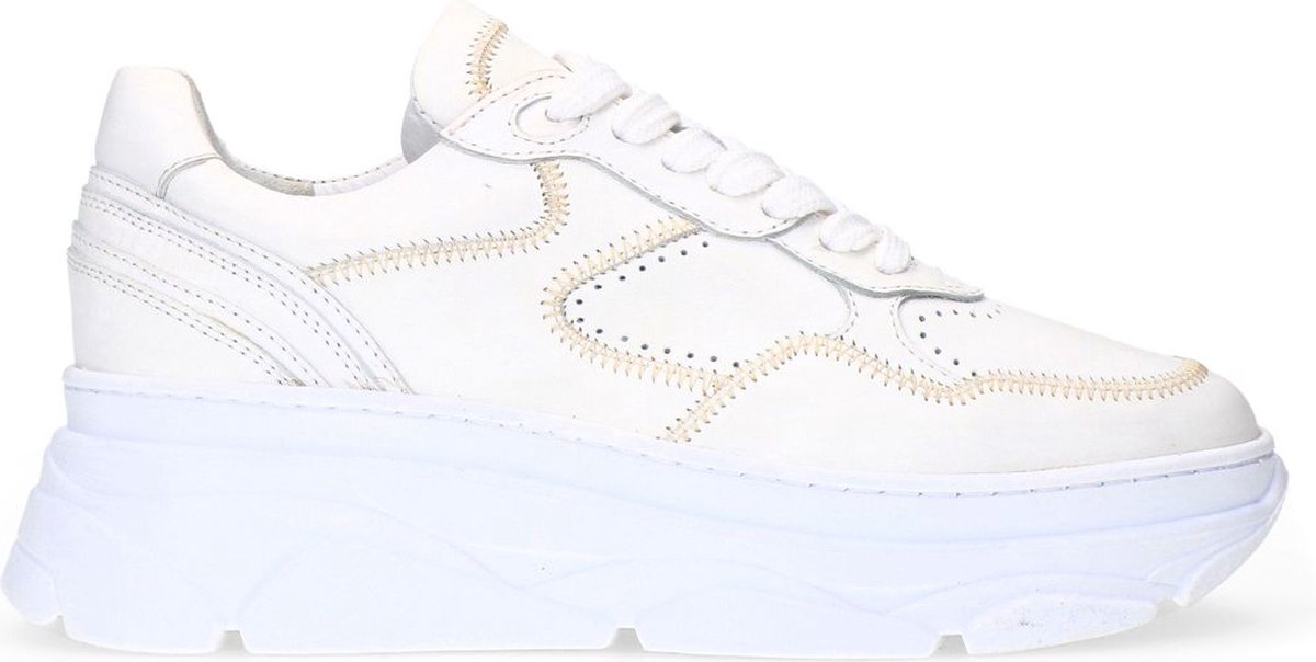 Weiße Ledersneaker