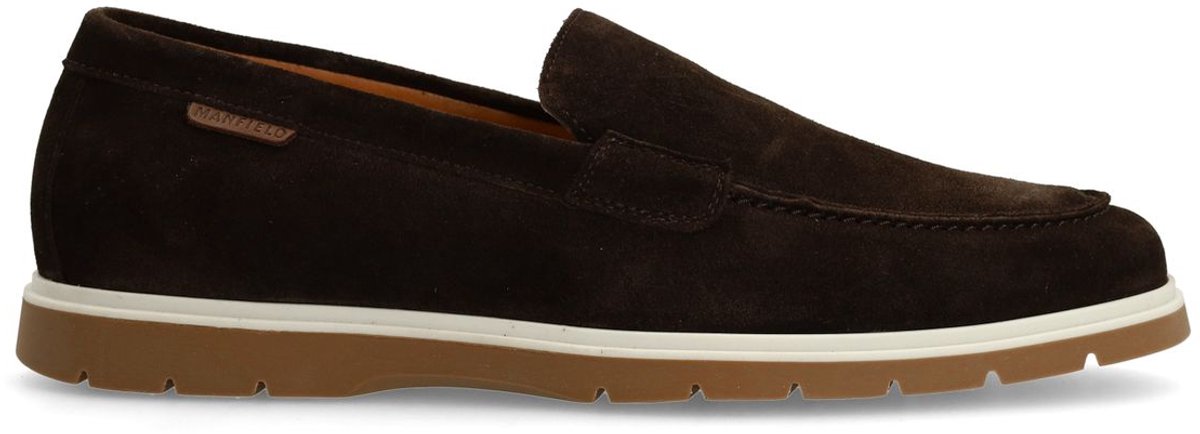 Braune Veloursleder-Loafer