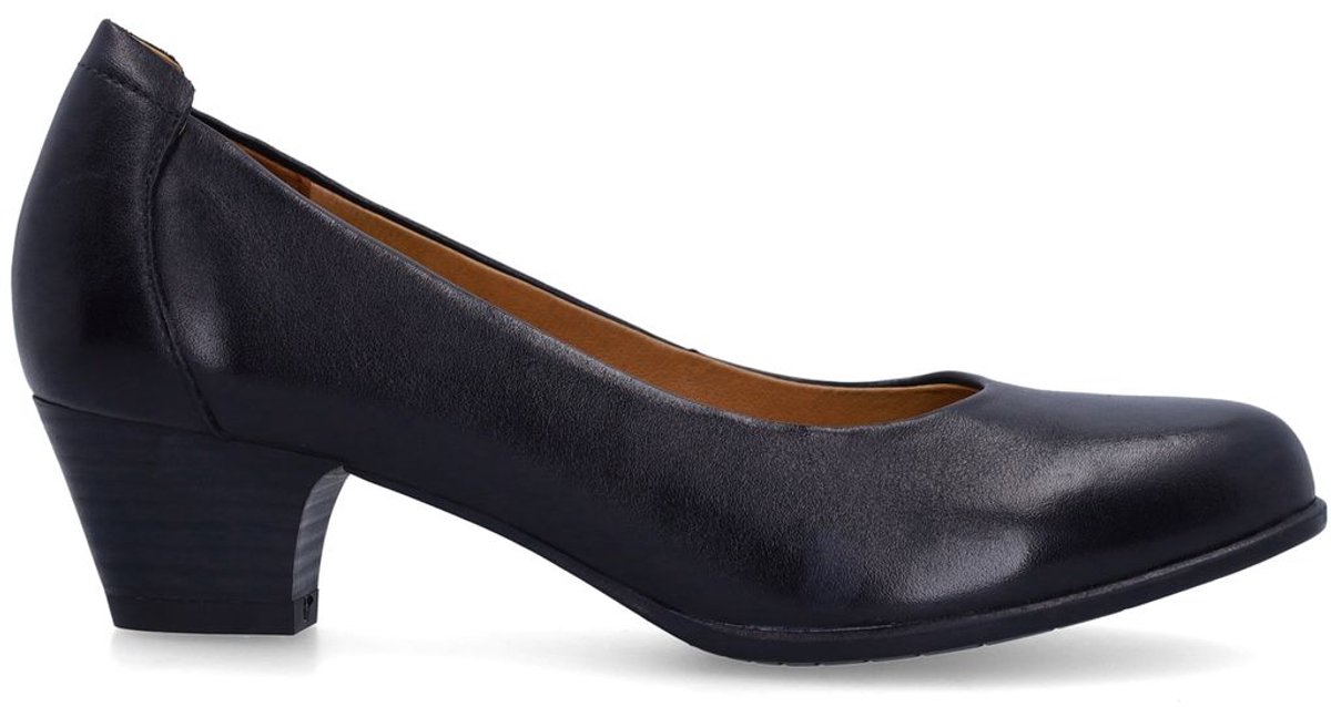 Schwarze Lederpumps