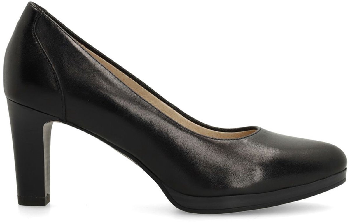 Schwarze Lederpumps