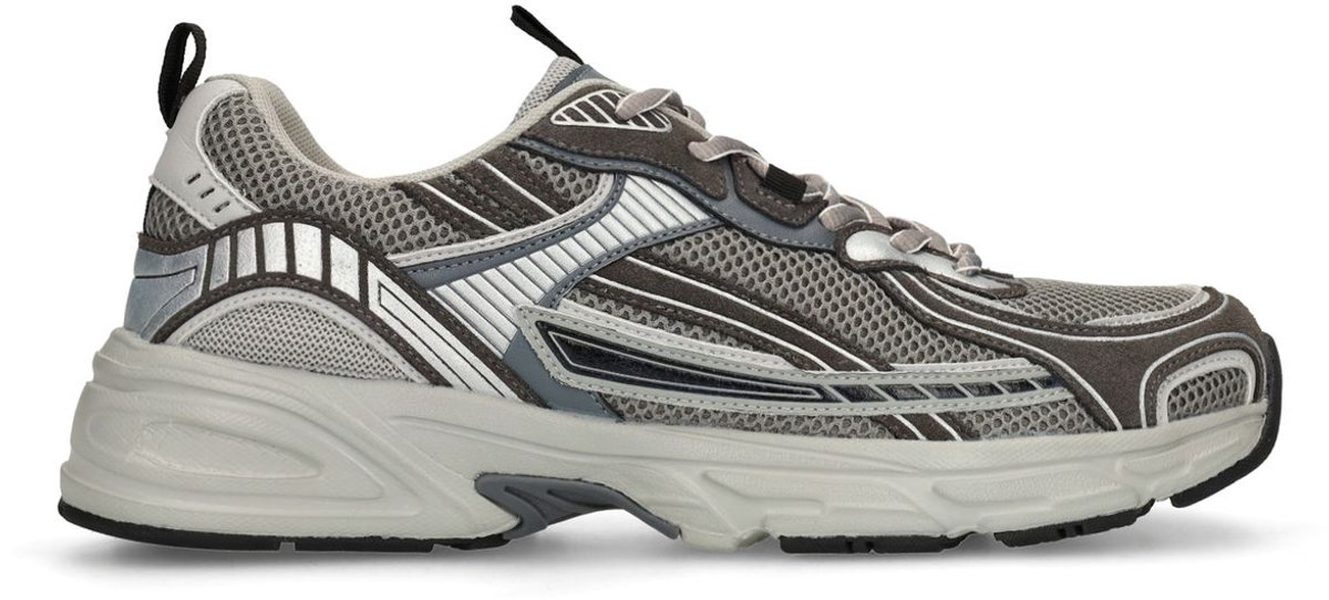 Graue Sneaker aus Textil