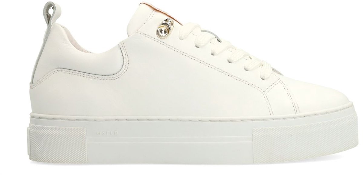 Weiße Ledersneaker