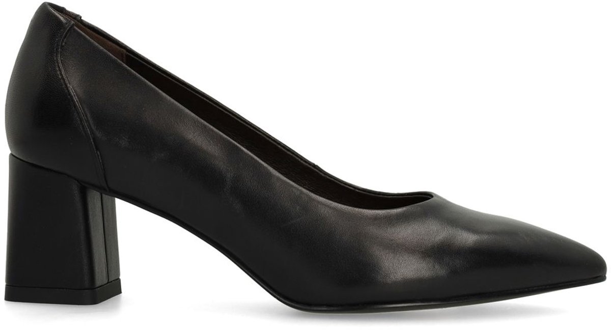 Schwarze Lederpumps