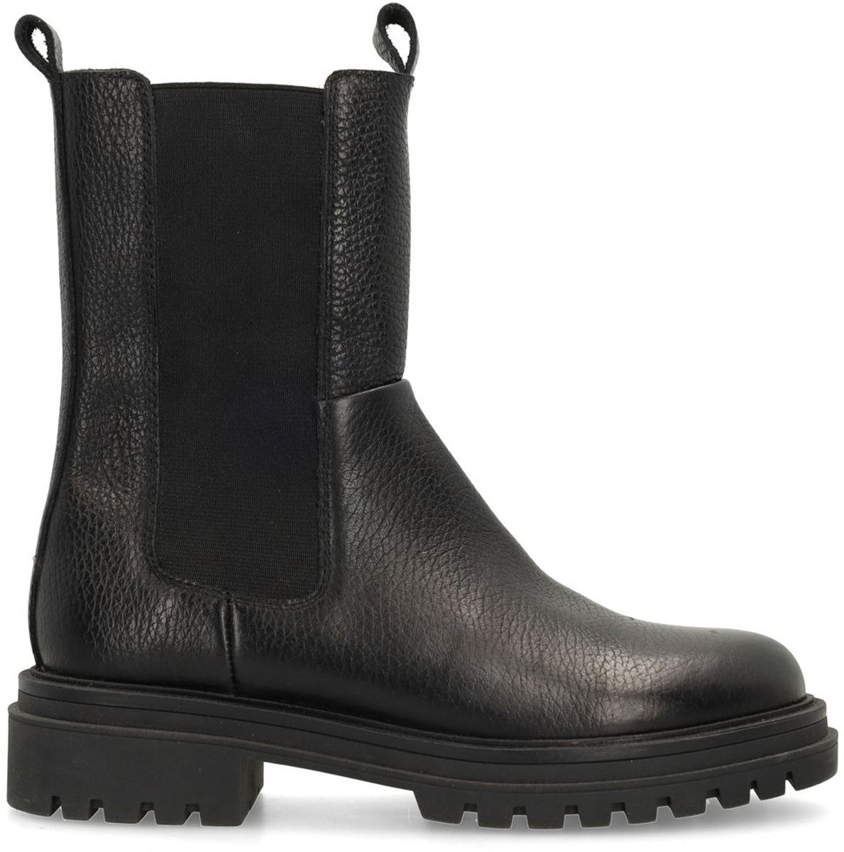 Schwarze Chelsea Boots aus Leder