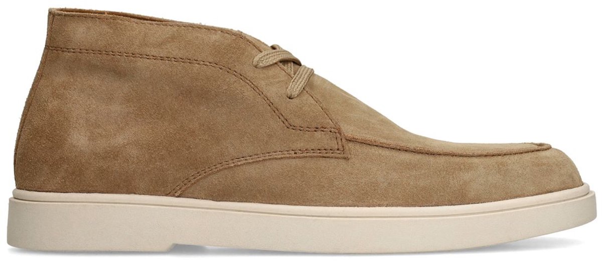 Braune Veloursleder-Schnürschuhe