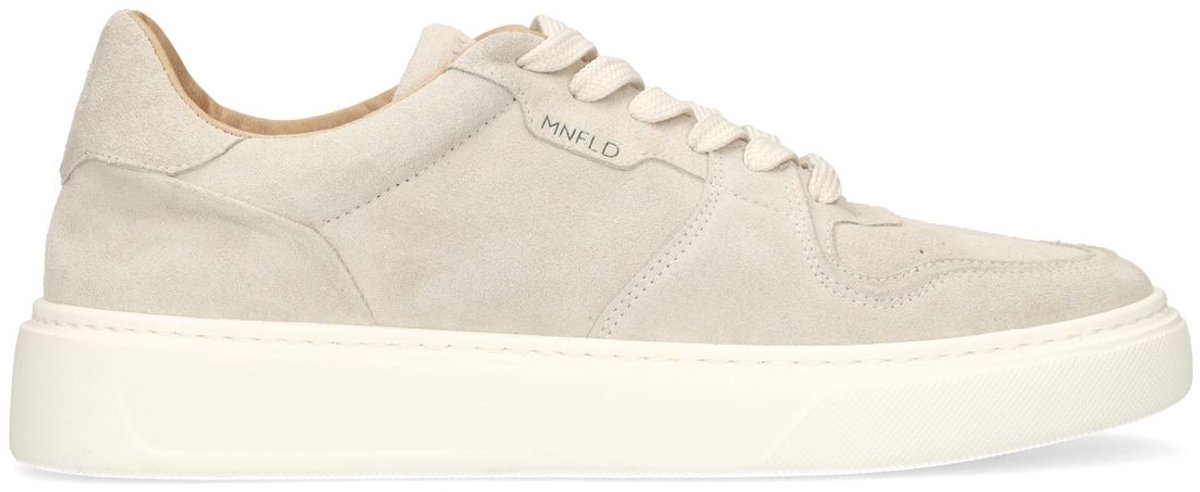 Hellgraue Veloursleder-Sneaker