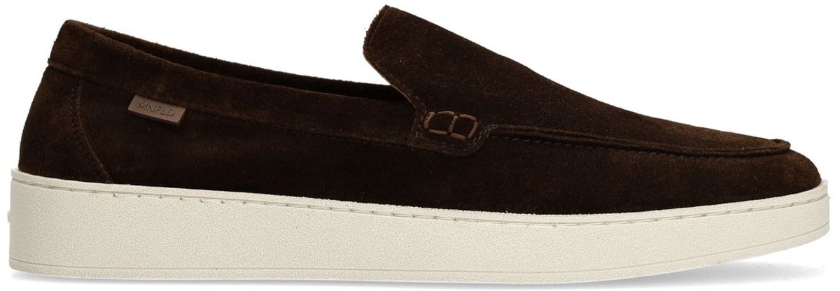 Braune Veloursleder-Loafer