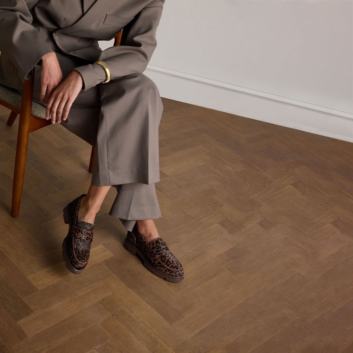 Leo-Loafer mit Pony-Hair