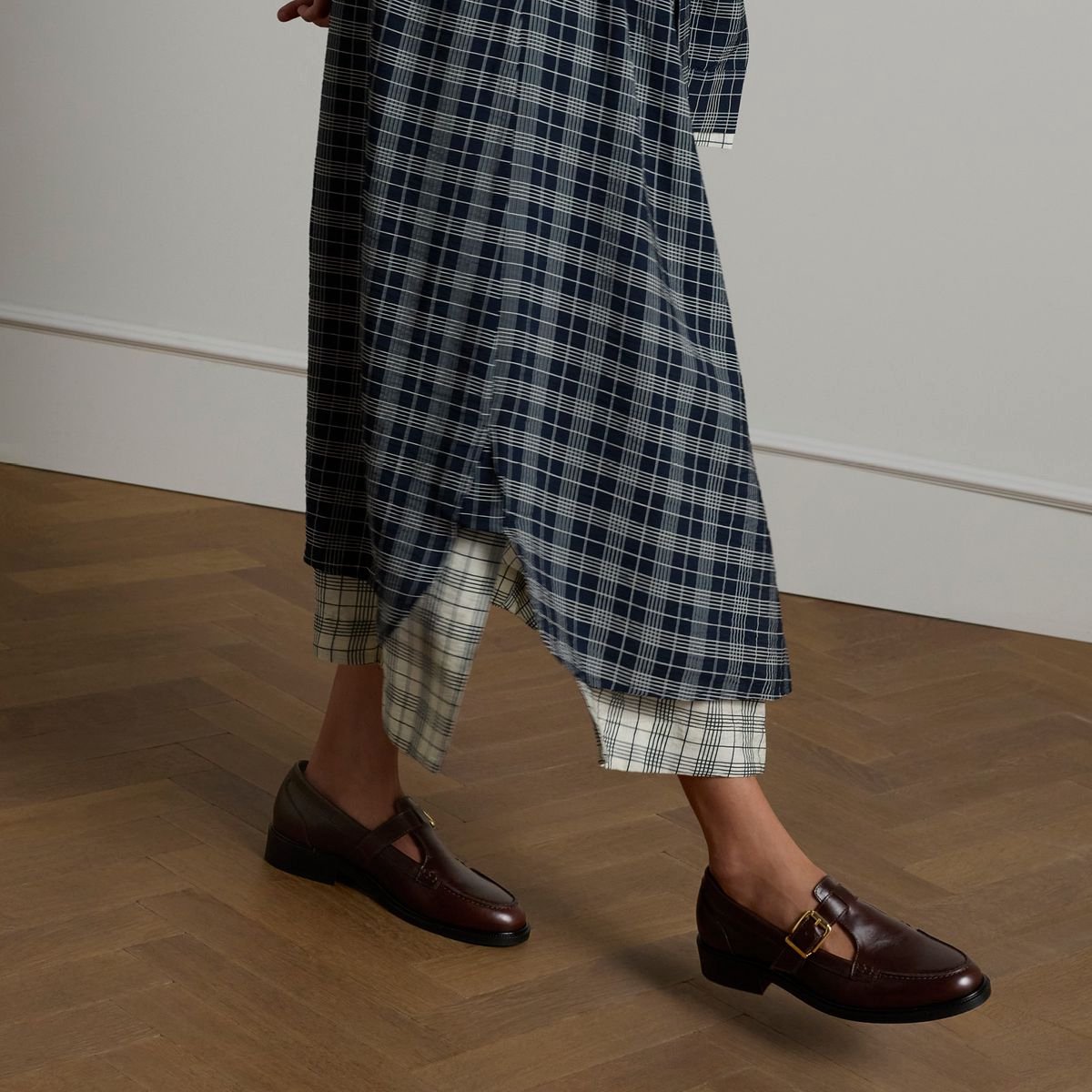 Dunkelbraune Leder-Loafer