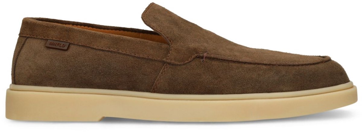 Braune Veloursleder-Loafer