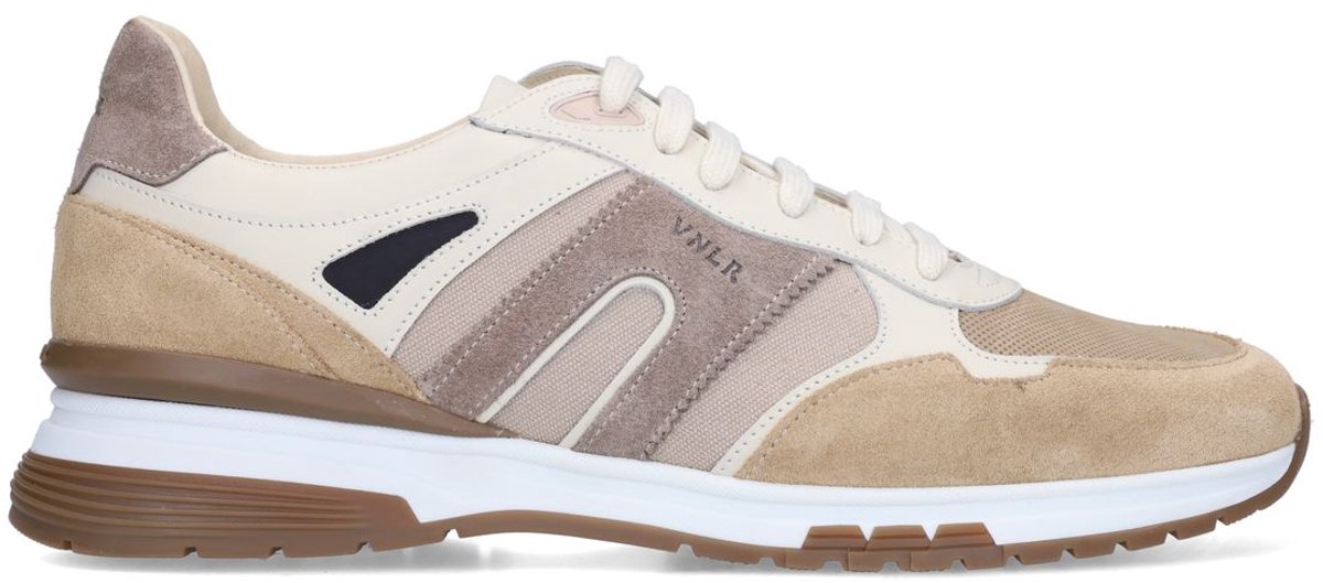 Taupefarbene Veloursleder-Sneaker