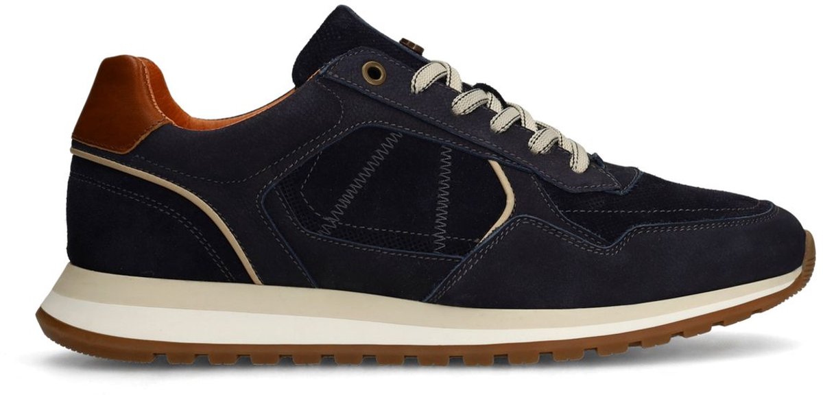 Dunkelblaue Nubuk-Sneaker