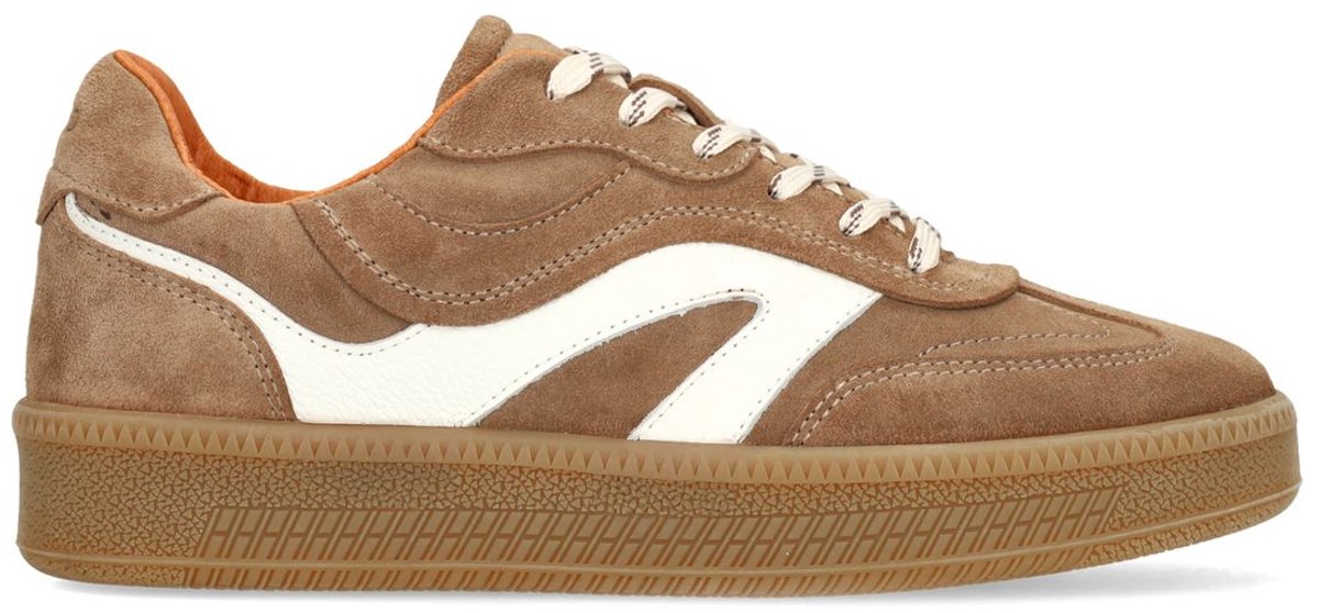 Braune Veloursleder-Sneaker
