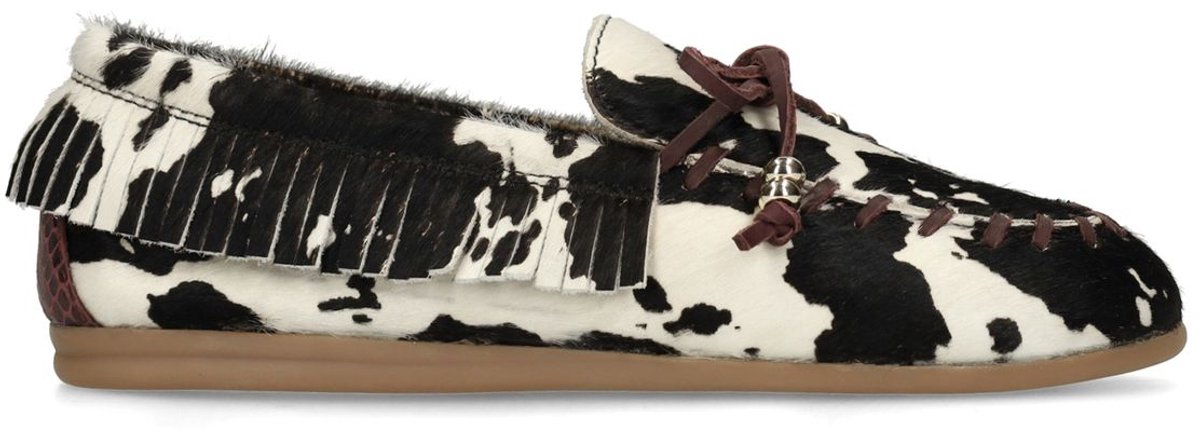 Loafer mit Pony Hair mit Kuhfellmuster