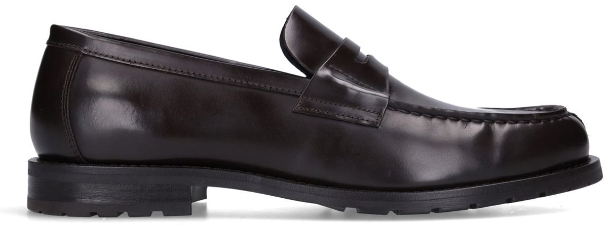 Braune Leder-Loafer