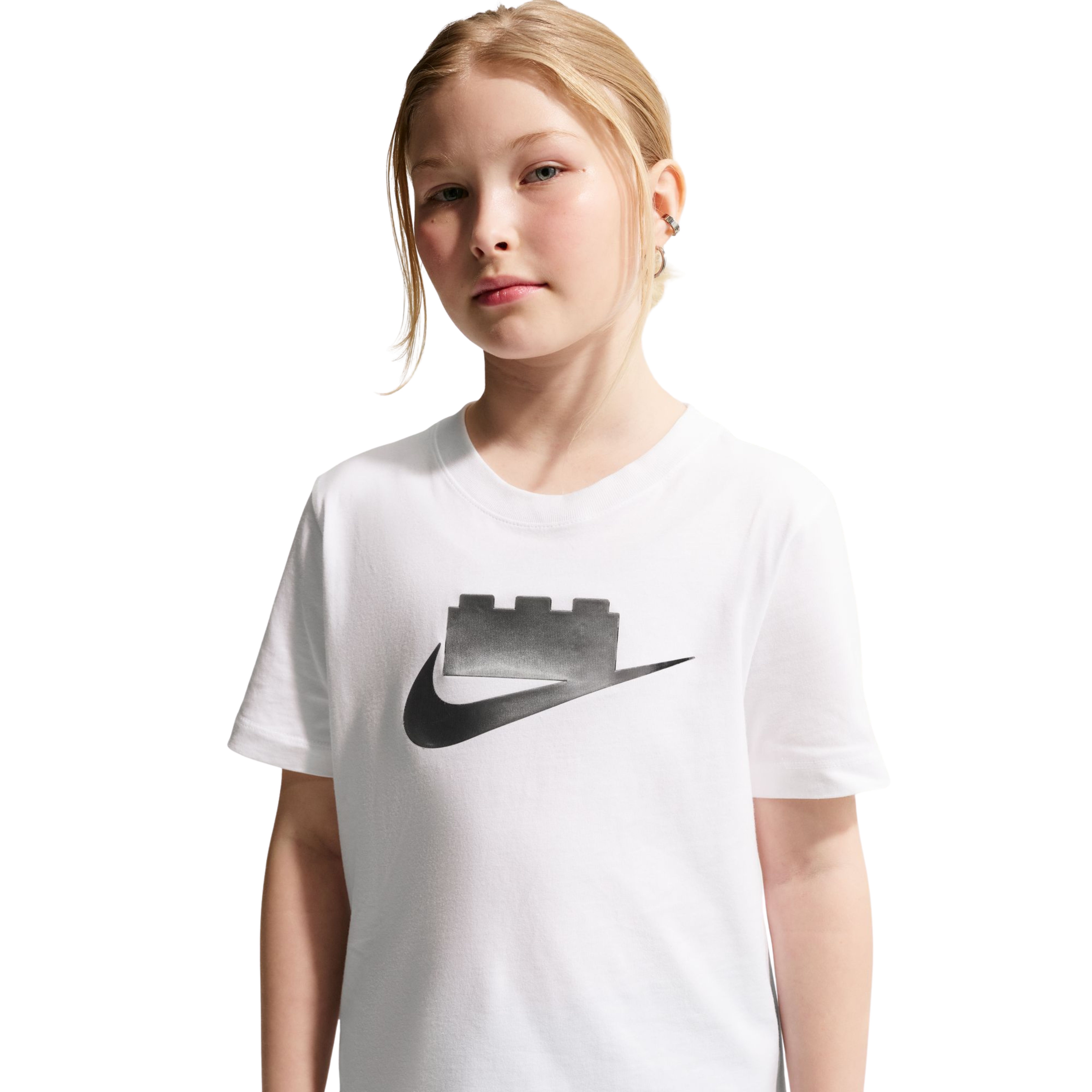 Koszulka dla starszych dzieci z kolekcji Nike x LEGO - biała