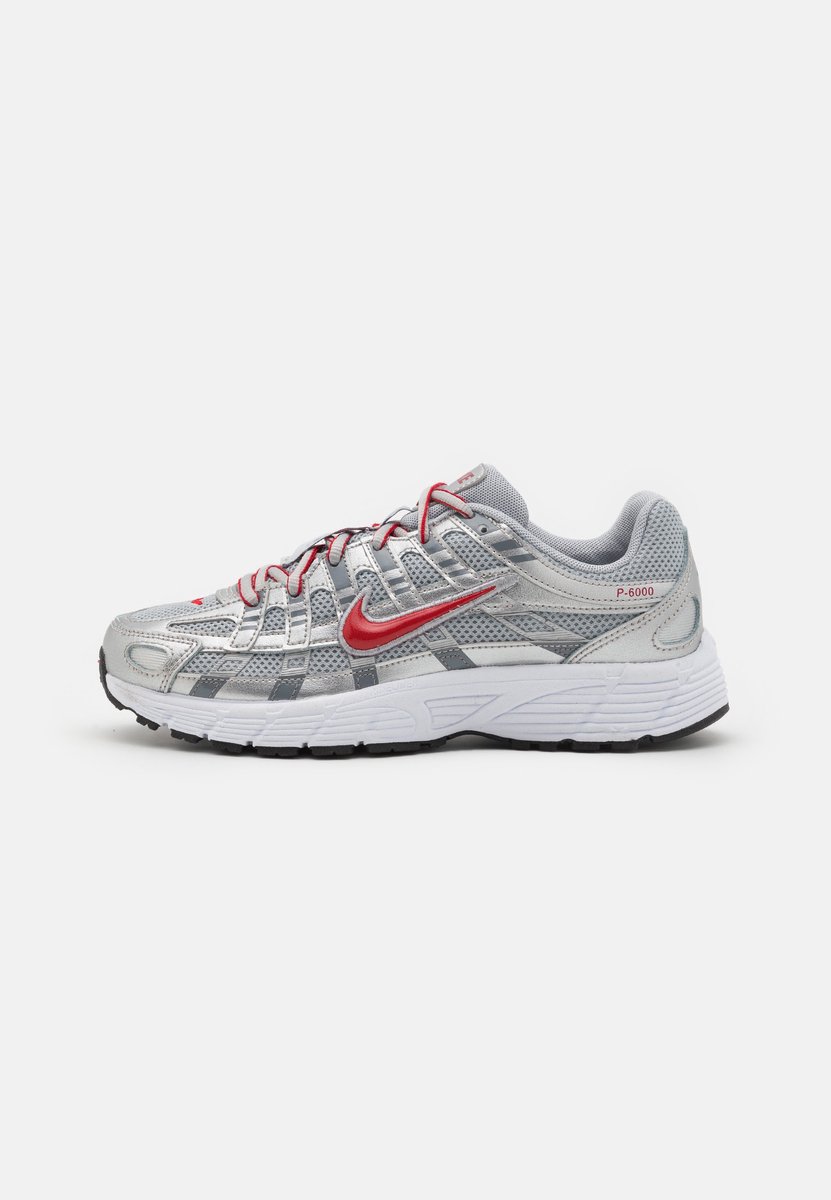 Nike P-6000 GS Metallic-Silber Gym-Rot Kinder-Sneaker Flach-Silber Cool-Grau HV5064-002 33.5