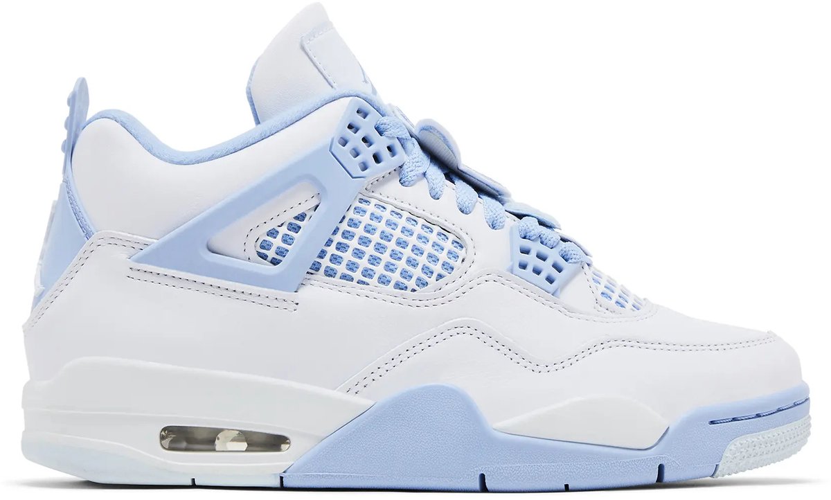 Air Jordan 4 Retro Forget Me Not Damen Sneaker Weiß Aluminium Blauton HV0823-100 44.5
