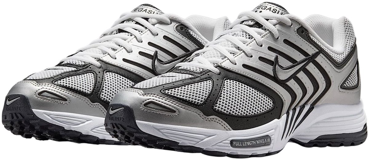 Nike Air Pegasus 2K5 Metallic Silver Schwarz Herren Sneaker Weiß HQ3031-002 43