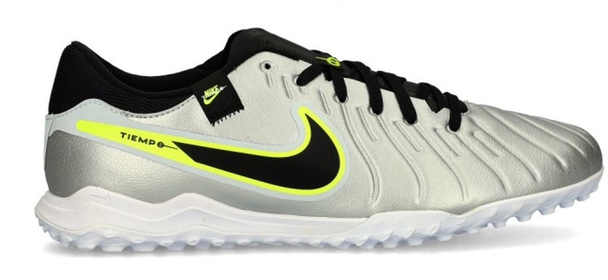 Nike Tiempo Legend 10 Academy TF Mad Voltage Pack Herren Sneaker Silber Metallic-Silber Schwarz DV4342-001 44