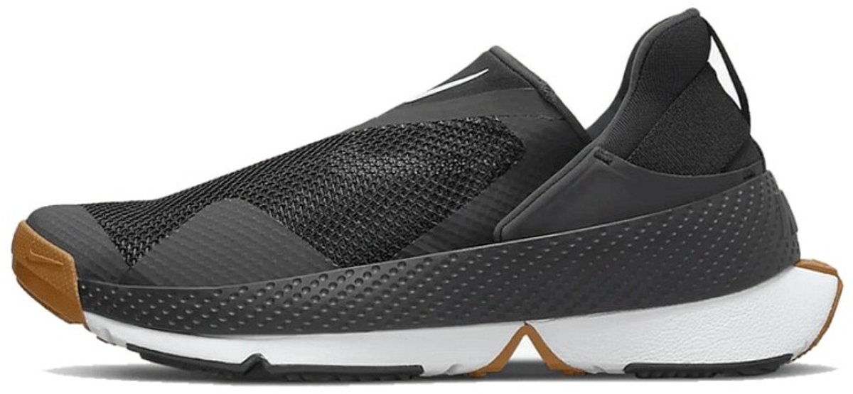 Nike GO FlyEase Schwarz Gummi Unisex Sneaker Anthrazit Elementar-Gold Weiß CW5883-003 39