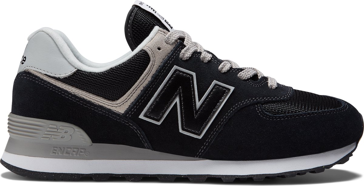 New Balance 574 Core Pack - Schwarz Grau Unisex Sneaker Weiß ML574EVB 41.5