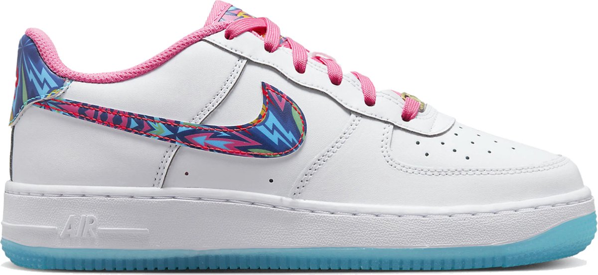 Nike Air Force 1 Low GS All-Star 2023 Kinder-Sneaker Weiß Pink-Glow Speed-Yellow DZ4883-100 38