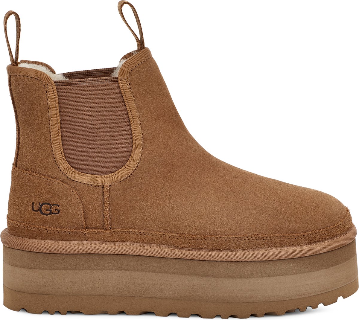 UGG Neumel Platform Chelsea Boot Kastanie Damen Sneaker Braun 1134526-CHE 40