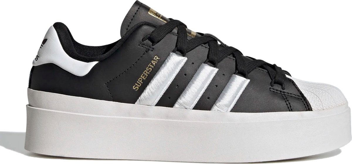 adidas Superstar Bonega Schwarz Gold Metallic Damen Sneaker Core-Black Wolkenweiß GX1841 38