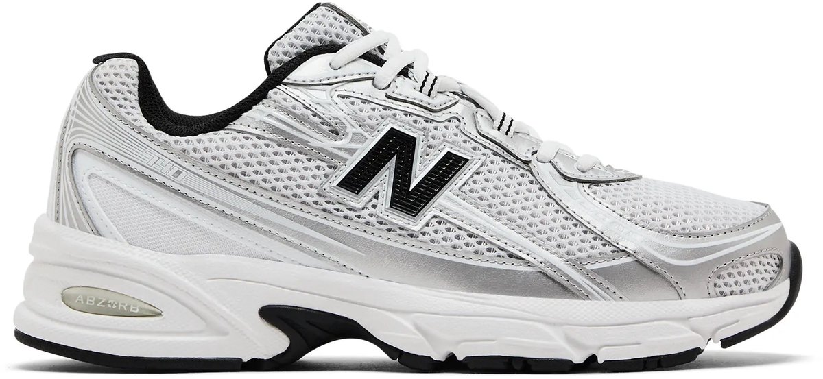 New Balance 740v2 Weiß Silber Metallic Schwarz Unisex Sneaker U740NW2 42.5