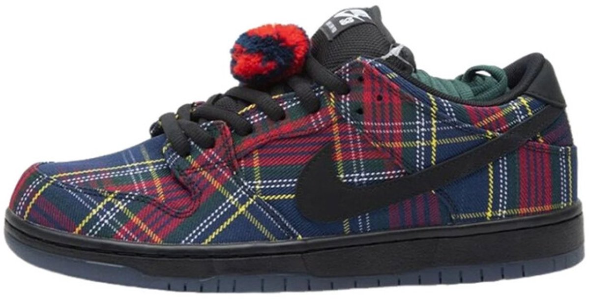 Nardwuar x Nike Dunk Low SB Tam O Shanter Hut Herren Sneaker Mehrfarbig University-Rot Schwarz II1493-600 44