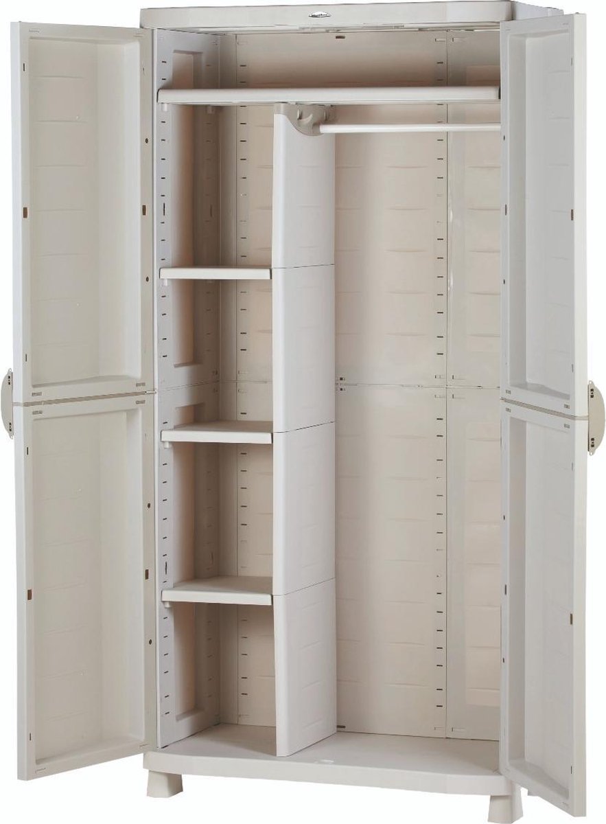 Kunststoffschrank Besenschrank grau 70x184cm