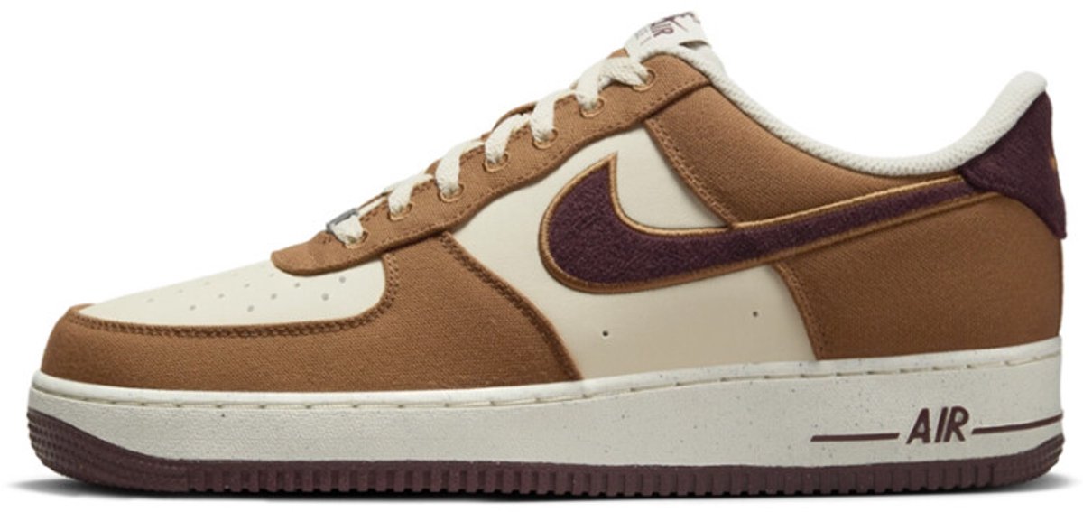Nike Air Force 1 07 LV8 Notebook Doodle Pack - Light British Tan Herren Sneaker Braun Kokosmilch Gummi-Dunkelbraun FQ8713-200 46