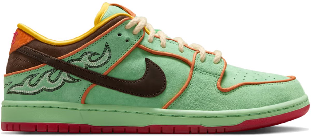 Nike Dunk Low SB Rodeo Unisex Sneaker Grün Turmalin Barock-Braun HF3058-300 45