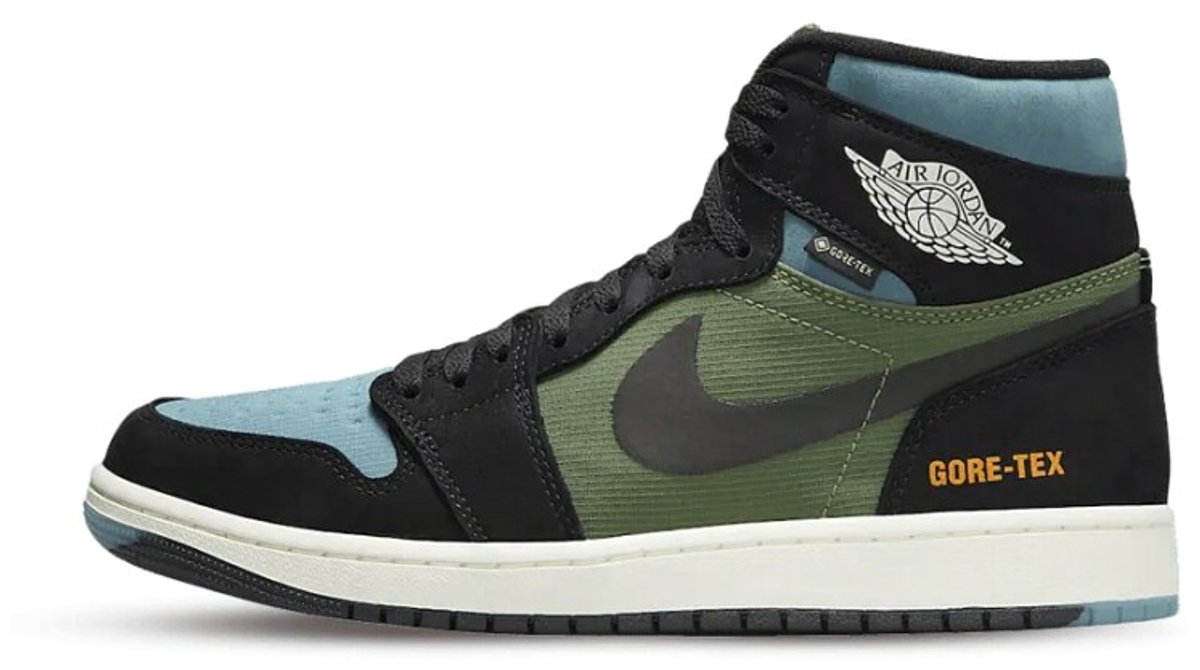 Air Jordan 1 High Element GORE-TEX Schwarz Olive Herren Sneakers Sky-J-Light-Olive Bright-Mandarin Sail DB2889-003 45