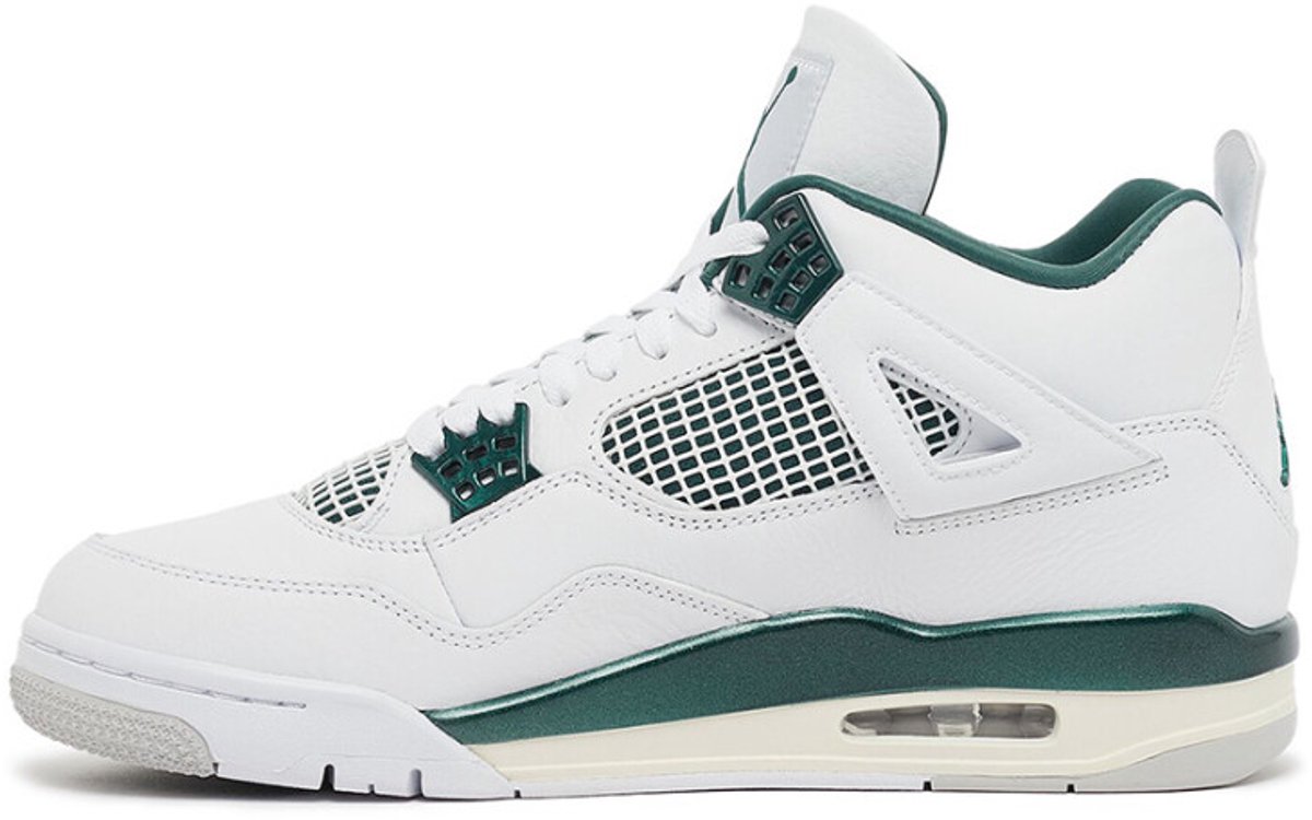 Air Jordan 4 Retro Oxidized Green Unisex-Sneaker Weiß Neutralgrau FQ8138-103 45