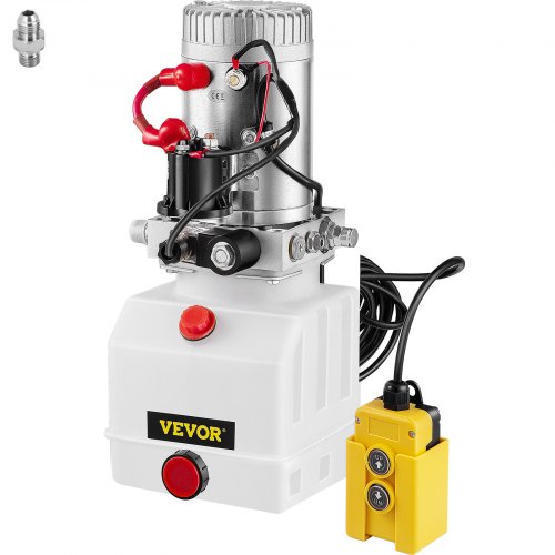 VEVOR 4 Quart enkelverkande hydraulpump Dump Trailer Lyftfjärrkran