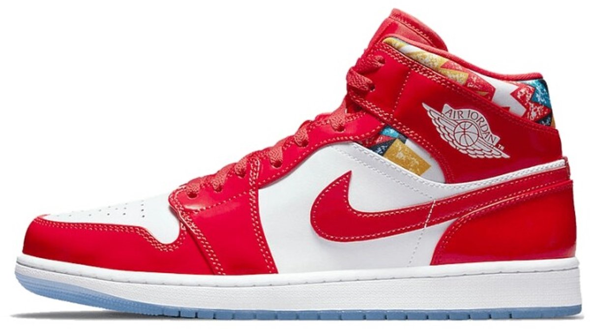 Air Jordan 1 Mid SE Barcelona Pullover Herren Sneaker Rot Chile-Rot Weiß DC7294-600 40