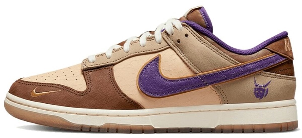 Nike Dunk Low Premium Setsubun Unisex Sneaker Braun Weiß-Onyx Court-Lila DQ5009-268 41