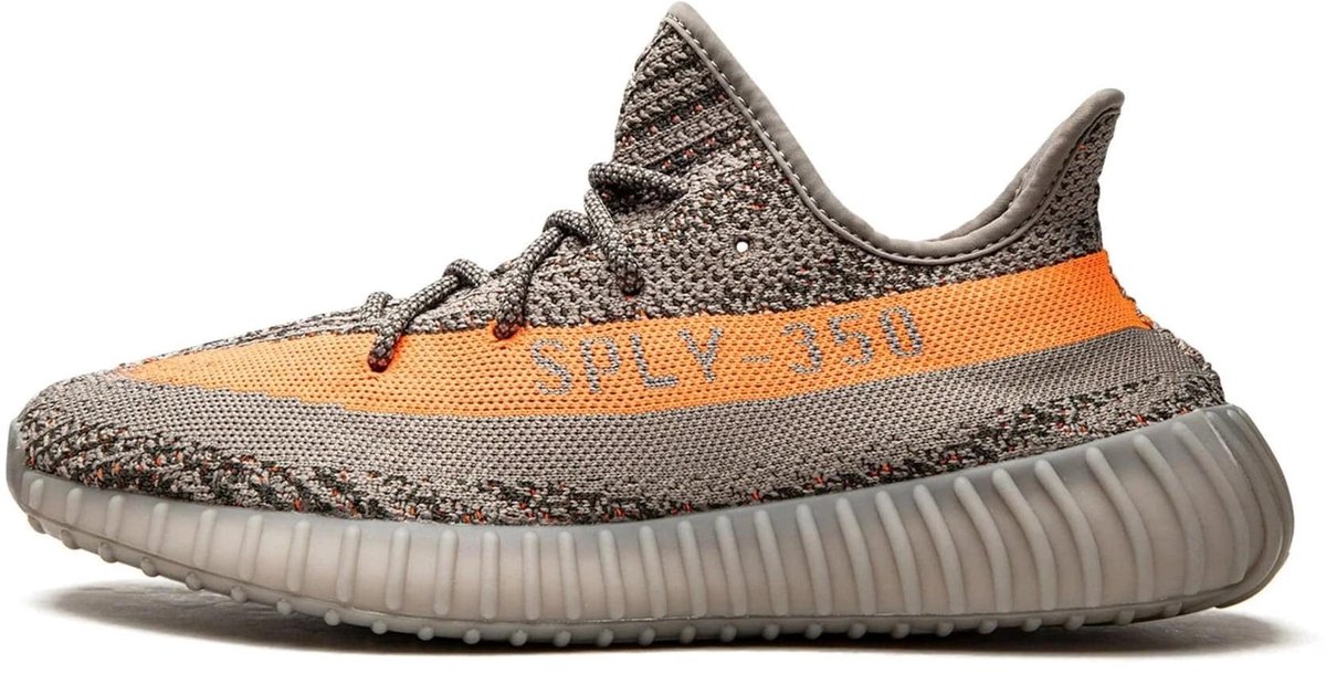 adidas Yeezy Boost 350 V2 Beluga Reflective Unisex Sneaker Grau Kirchturm-Grau Solar-Rot GW1229 46