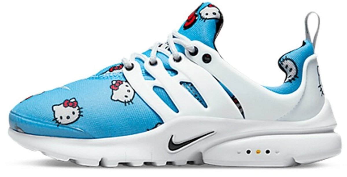 Hello Kitty x Nike Air Presto PS University Blue Kindersneaker Weiß Hell-Karmesin Schwarz DH7780-402 29.5