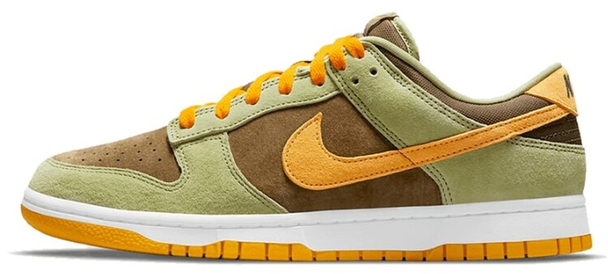 Nike Dunk Low Dusty Olive Unisex-Sneaker Grün Pro-Gold DH5360-300 44.5