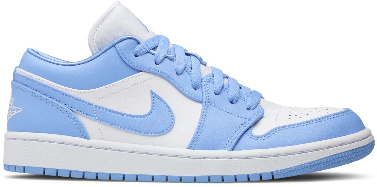 Air Jordan 1 Low UNC Damen Sneaker Blau University-Blau Weiß AO9944-441 37.5
