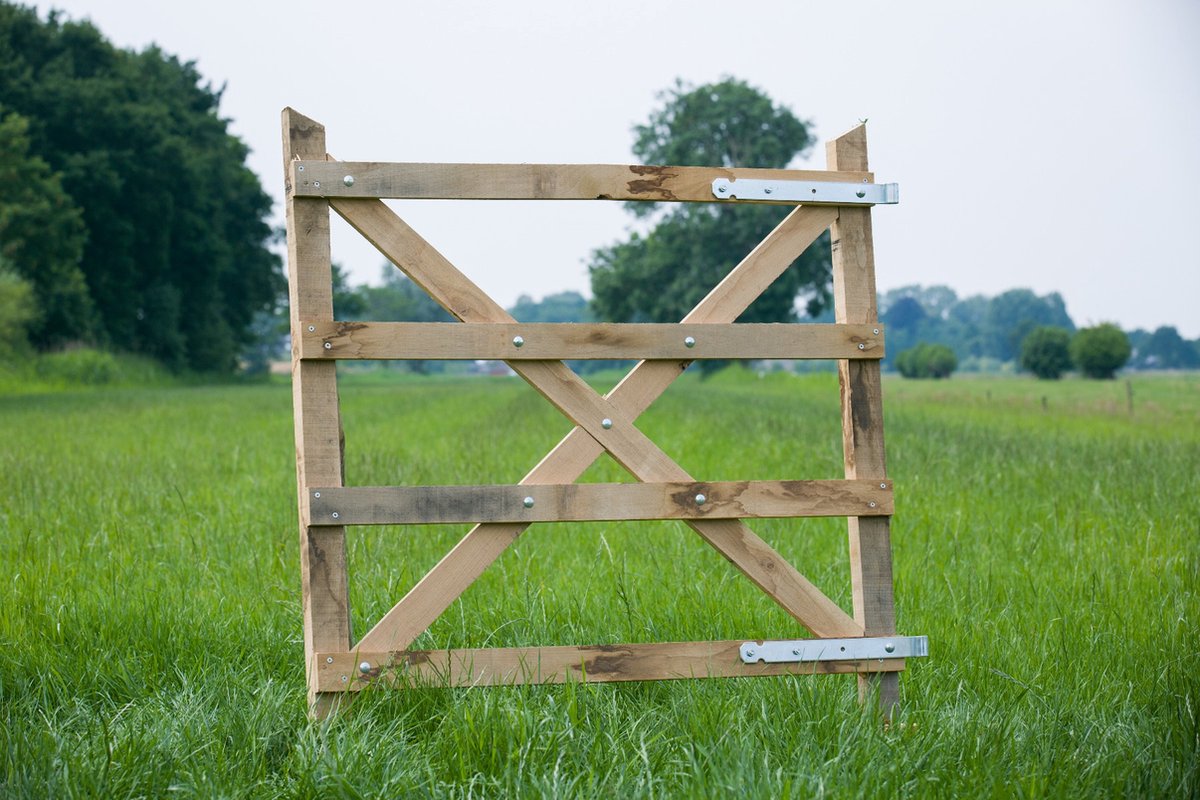 Gartentor Rahmen aus Eiche 75x100cm