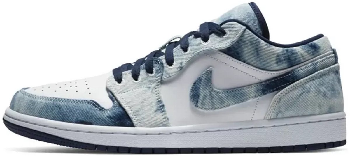 Air Jordan 1 Low SE Washed Denim Herren Sneaker Blau Washed-Blue Weiß CZ8455-100 46