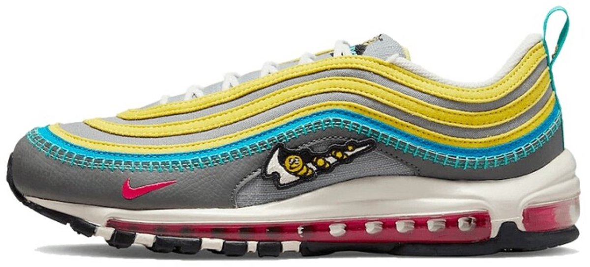 Nike Air Max 97 Air Sprung Herren-Sneaker, Grau, Eisengrau, Partikelgrau, DH4759-001 46